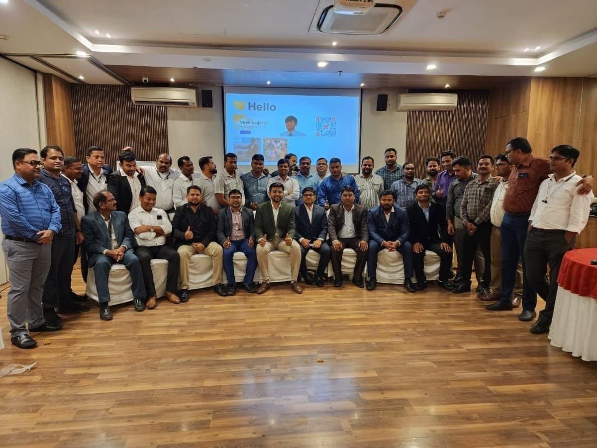 Corporate training cohort of around 35 professionals with Viren Gajjar
